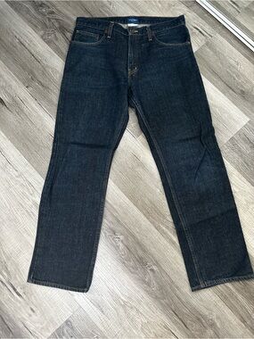 Dark Wash Men's Jeans - Classic Straight Fit 33 X 30 Arizona